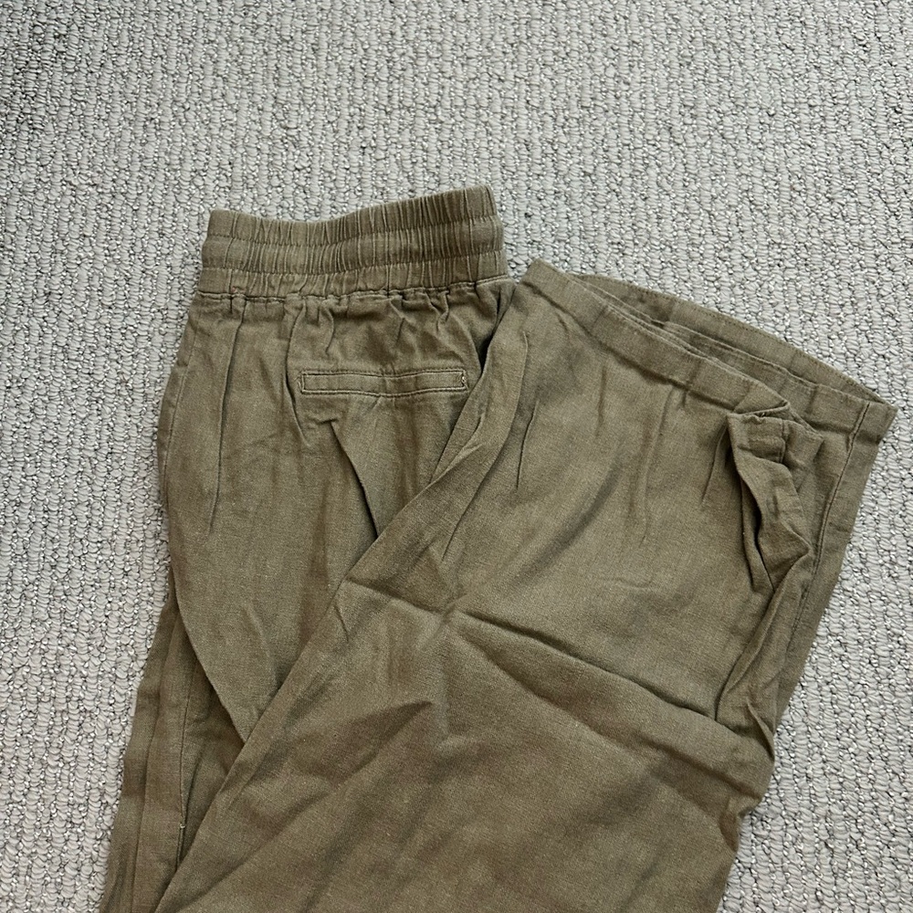 green flowy Pants